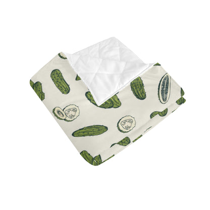 Cucumber Pattern Print Design CC05 Premium Quilt
