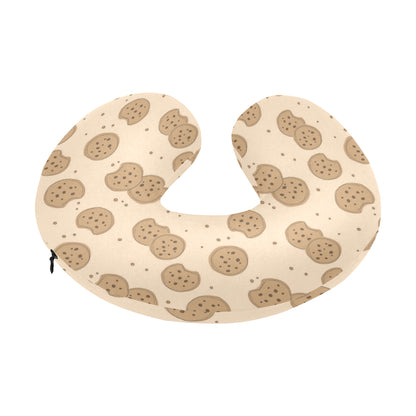 Biscuit Pattern Print Design 02 U-Shaped Travel Neck Pillow