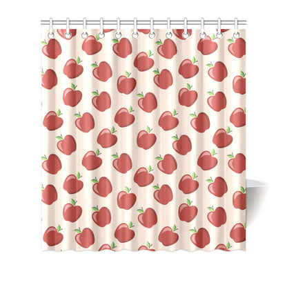 Apple Pattern Print Design AP01 Shower Curtain