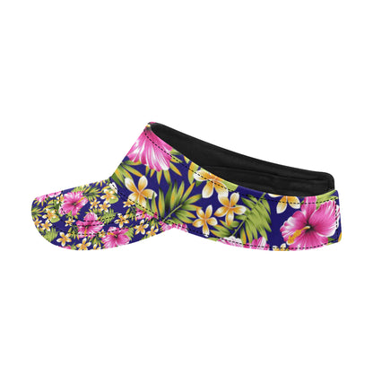 Pink Hibiscus Pattern Print Design HB027 Unisex Sun Visor