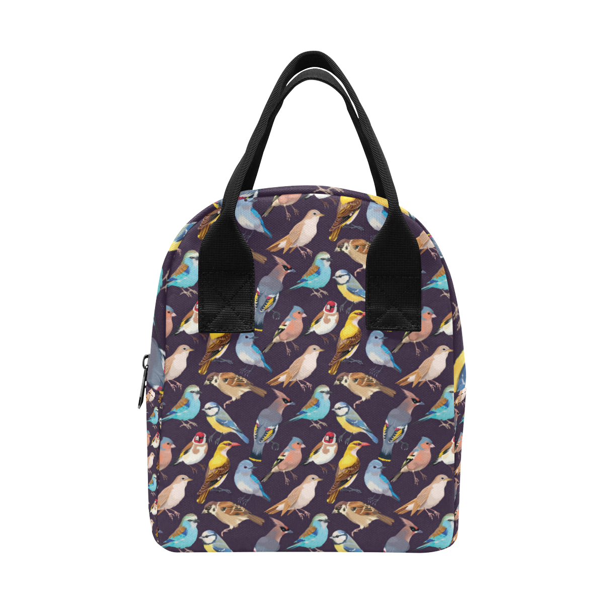 Bird Cute Print Pattern Insulated Lunch Bag