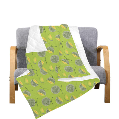 Cantaloupe Pattern Print Design 03 Premium Quilt