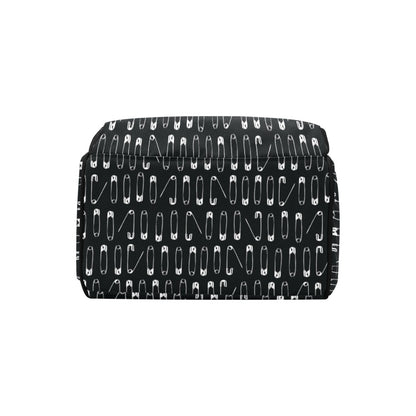 Safety Pin Print Design LKS302 Diaper Bag Backpack