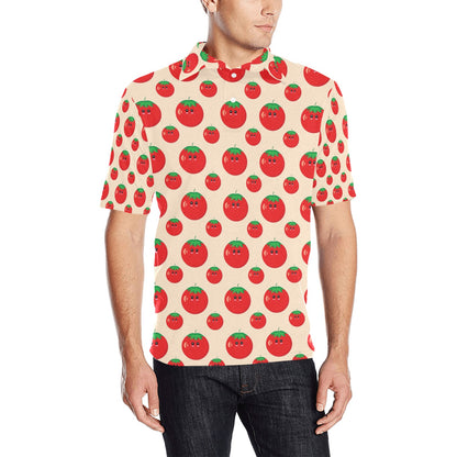 Tomato Print Design LKS308 Men Polo Shirt