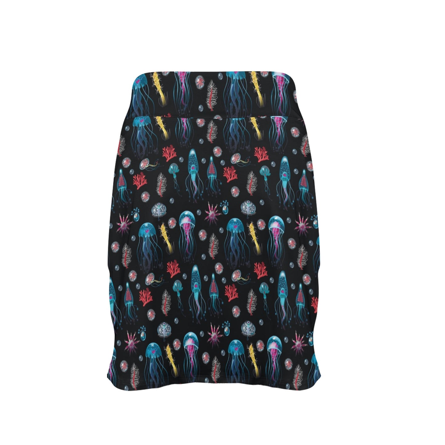 Jellyfish Underwater Print 17" Golf & Pickleball Skort with Pockets