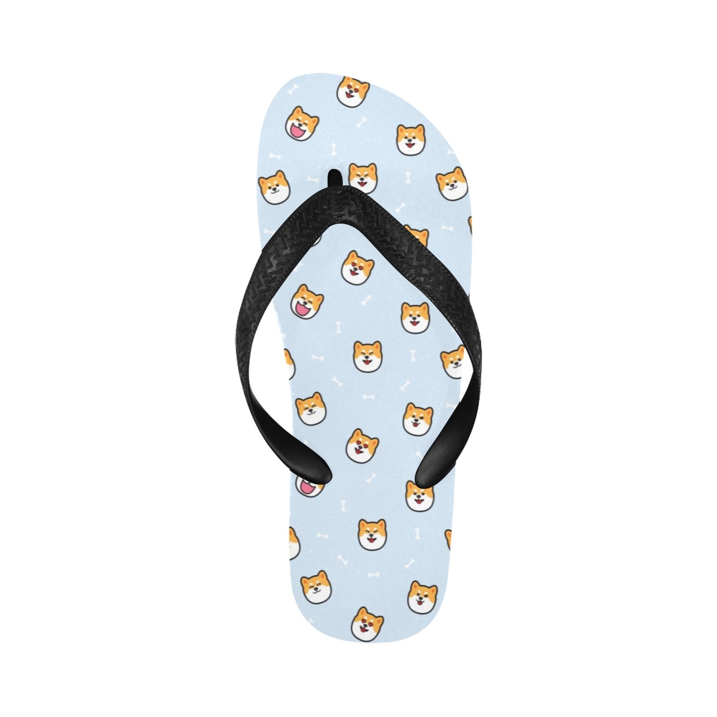 Shiba Inu Print Design LKS3012 Flip Flops