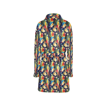 Parrot Themed Design Women's Fleece Robe