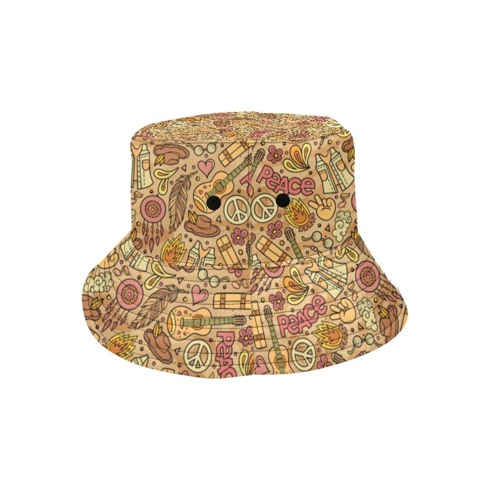 Hippie Print Design LKS305 Unisex Bucket Hat