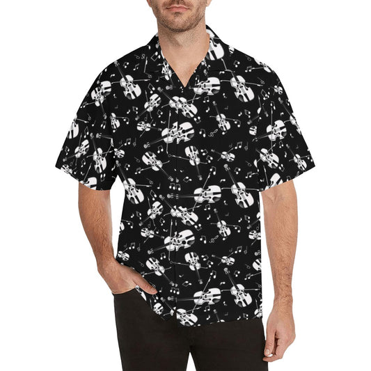 Violin Print Design LKS404 Men's Men's Hawaiian Shirt