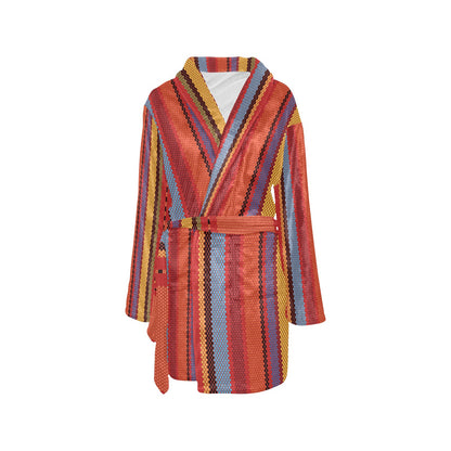 Mexican Pattern Print Design 05 Women's Fleece Robe