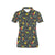 Parrot Themed Print Women's Polo Shirt