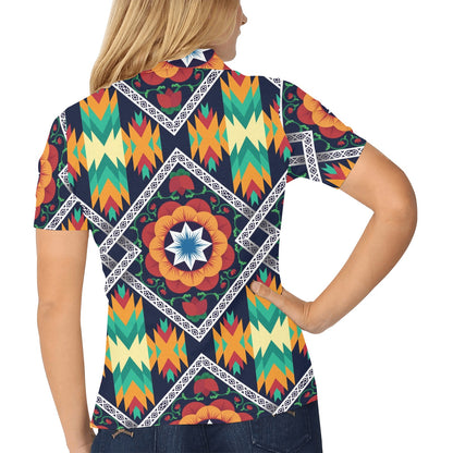 African Kente Women's Polo Shirt