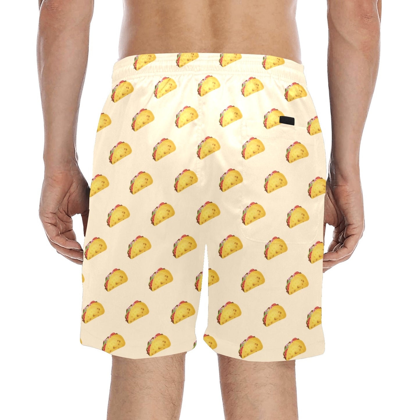 Taco Print Design LKS302 Men's Swim Trunks Beach Shorts