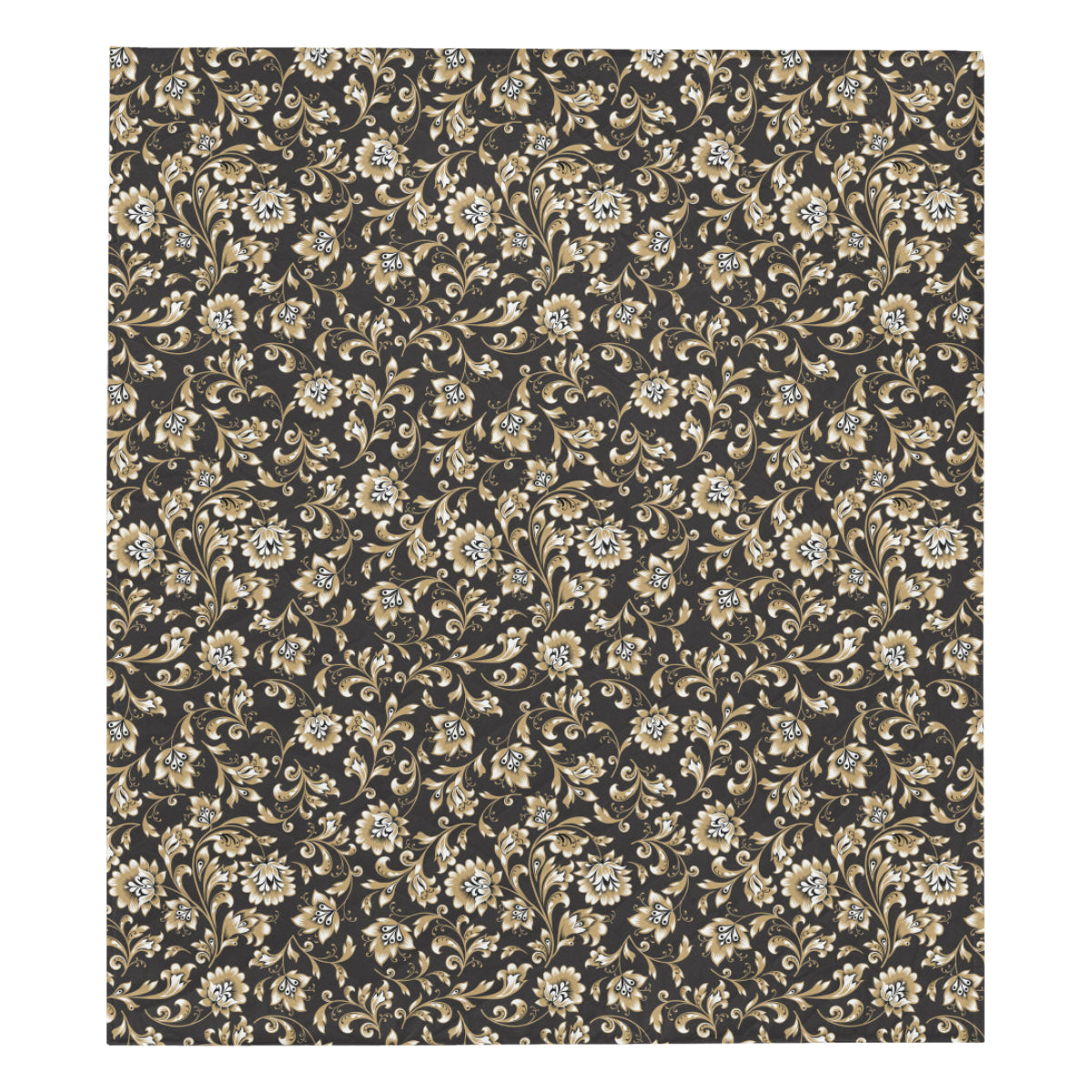 Brocade Pattern Print Design 03 Premium Quilt