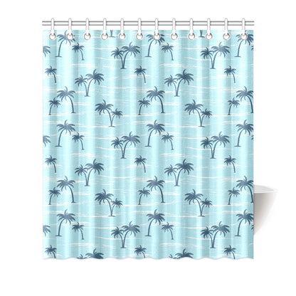 Palm Tree Pattern Print Design PT04 Shower Curtain