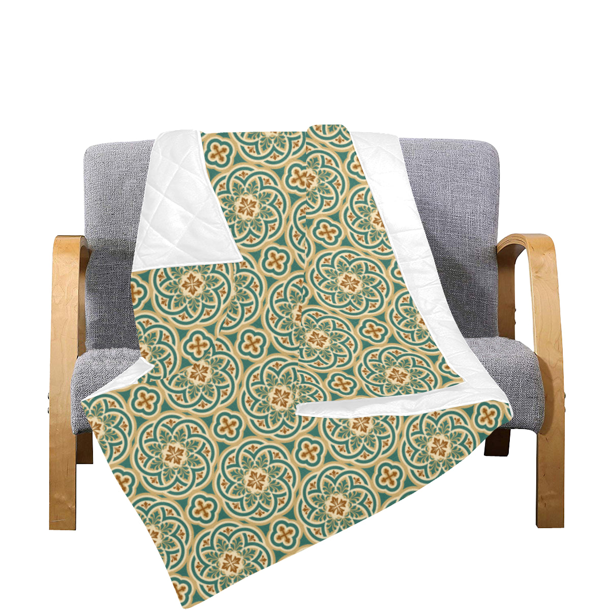 Cross Pattern Print Design 01 Premium Quilt
