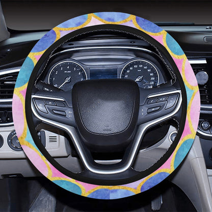 Scales Print Design LKS401 Steering Wheel Cover with Elastic Edge