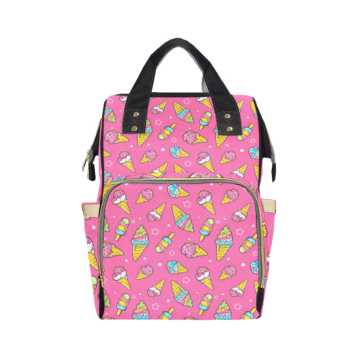 Ice Cream Pattern Print Design IC04 Diaper Bag Backpack