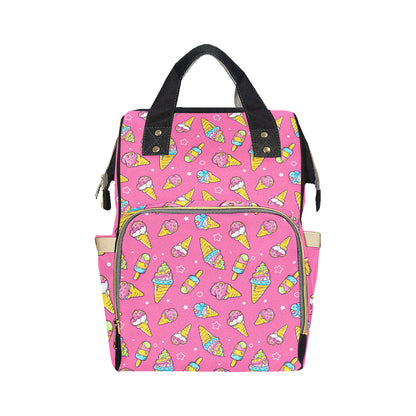 Ice Cream Pattern Print Design IC04 Diaper Bag Backpack