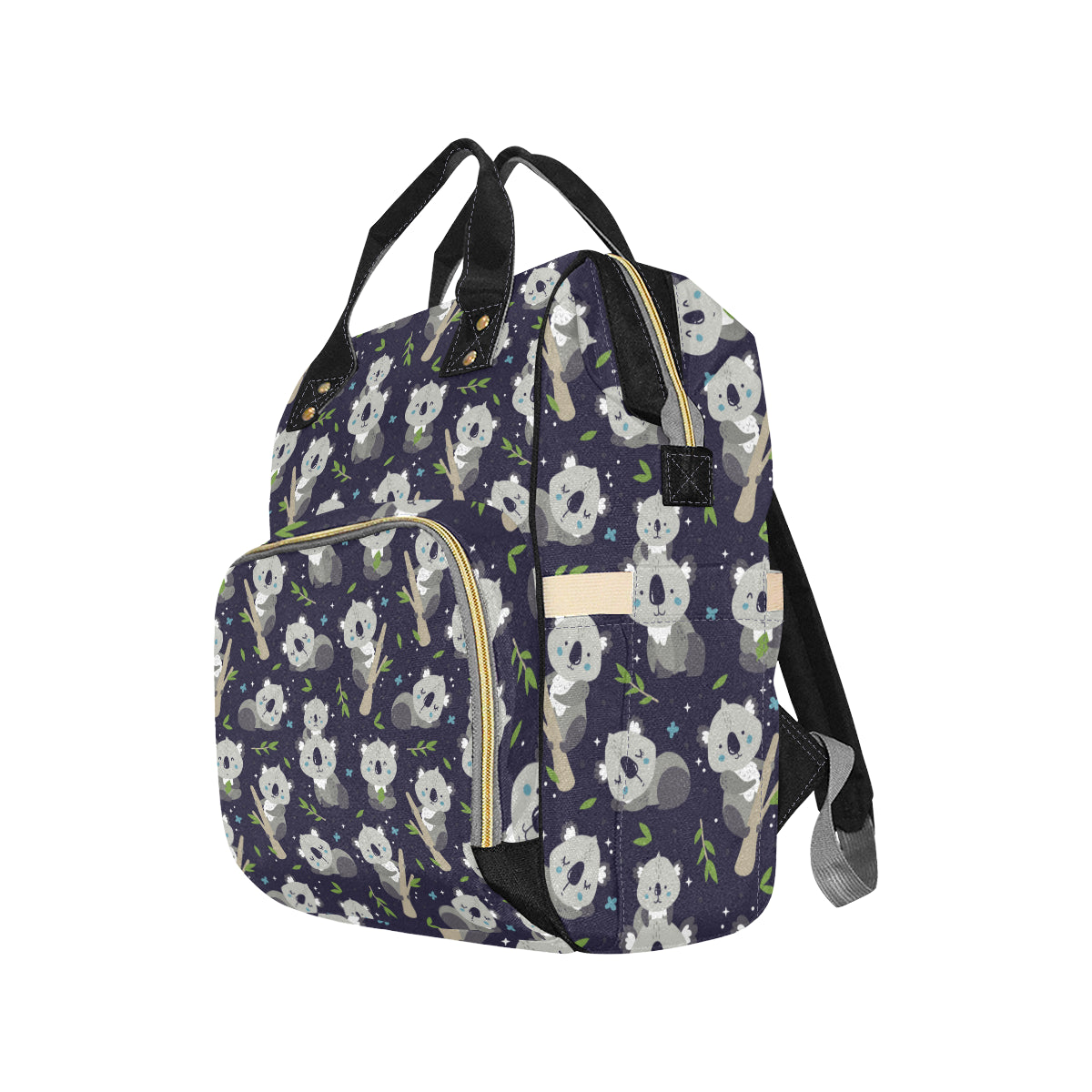 Koala Pattern Print Design 04 Diaper Bag Backpack