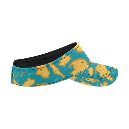 World Map Print Design LKS301 Unisex Sun Visor