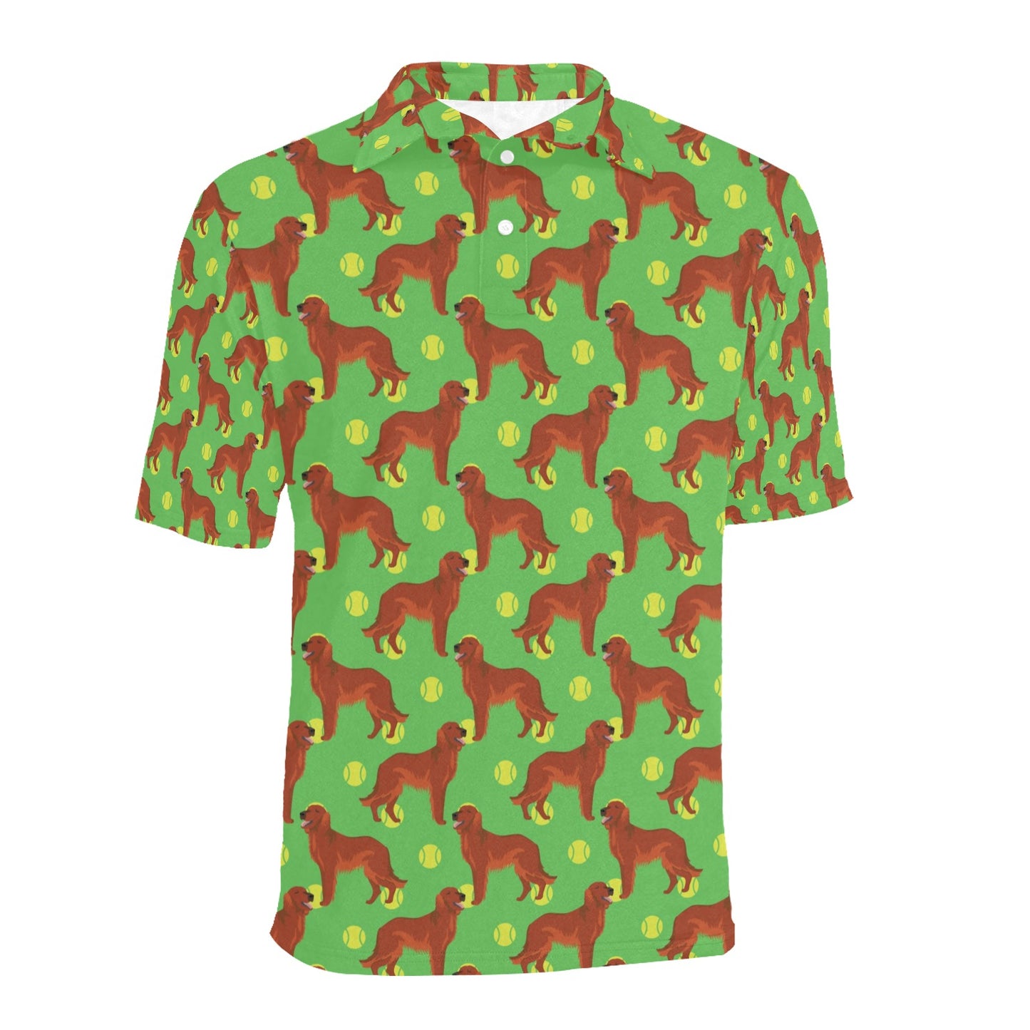 Setters Irish Print Design LKS302 Men Polo Shirt