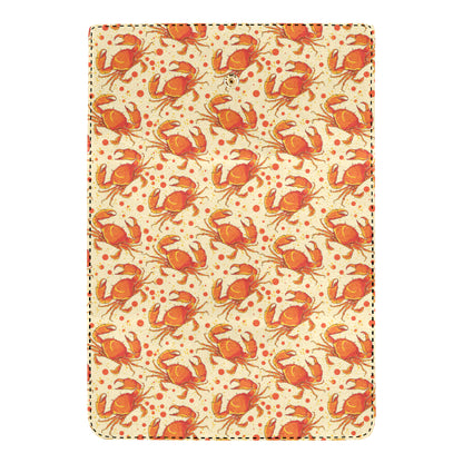 Crab Pattern Print Design 01 Women's Trifold Wallet