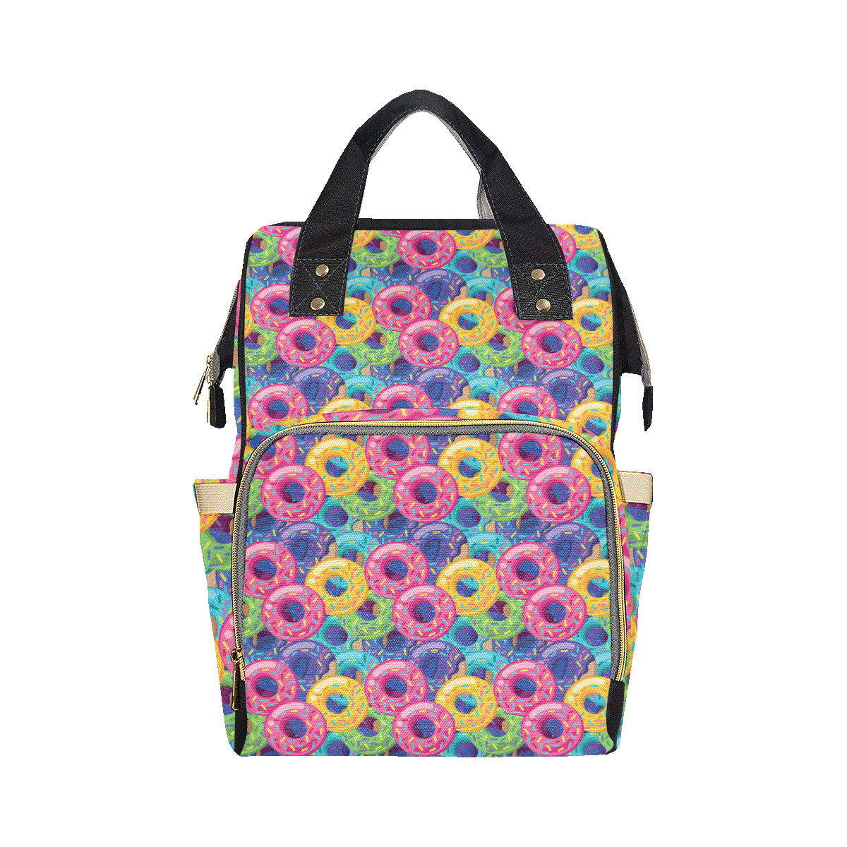 Donut Pattern Print Design DN010 Diaper Bag Backpack