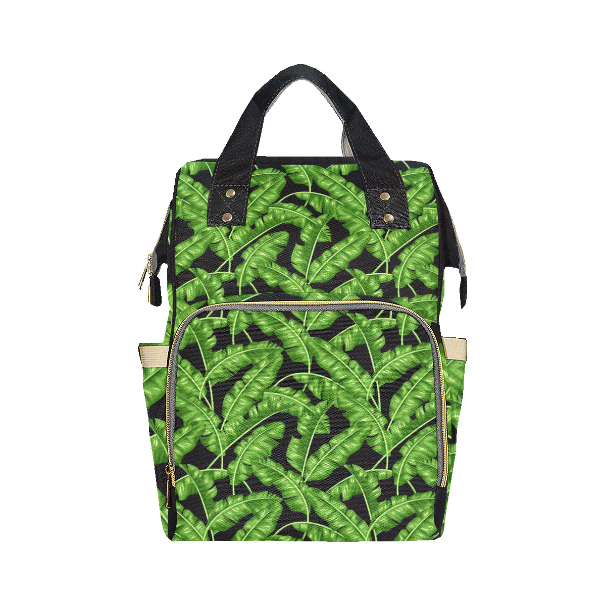 Banana Leaf Pattern Print Design BL01 Diaper Bag Backpack