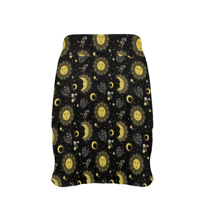 Sun Moon Print Design LKS301 17" Golf & Pickleball Skort with Pockets