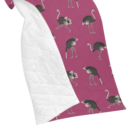 Emu Pattern Print Design 02 Premium Quilt