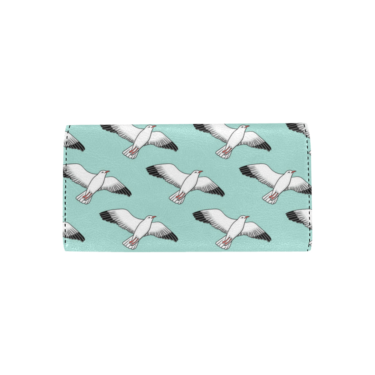 Pigeon Pattern Print Design 02 Women's Trifold Wallet