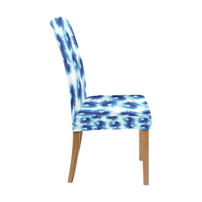 Tie Dye Blue Print Design LKS305 Dining Chair Slipcover