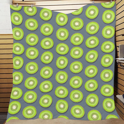 Kiwi Pattern Print Design KW06 Premium Quilt