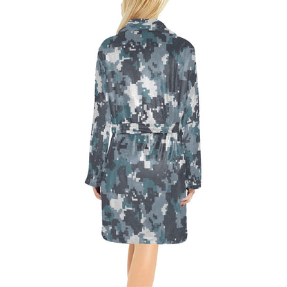 ACU Digital Urban Camouflage Women's Fleece Robe