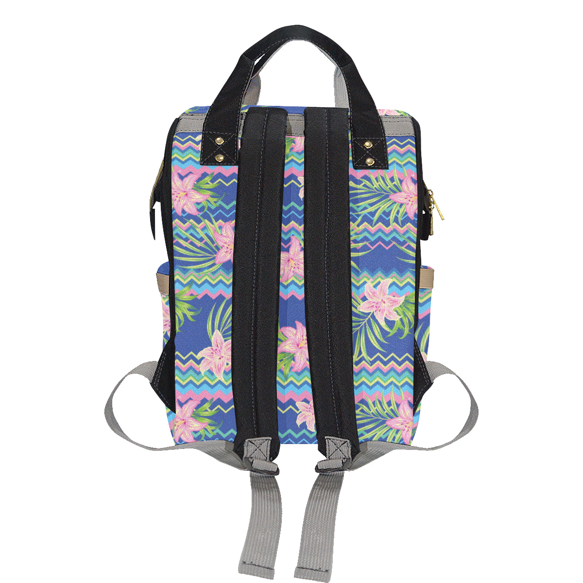 Lily Pattern Print Design LY015 Diaper Bag Backpack