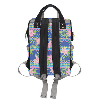 Lily Pattern Print Design LY015 Diaper Bag Backpack