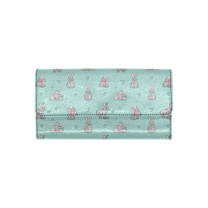 Bunny Pattern Print Design 02 Women's Trifold Wallet