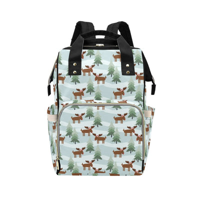 Moose Print Design LKS402 Diaper Bag Backpack