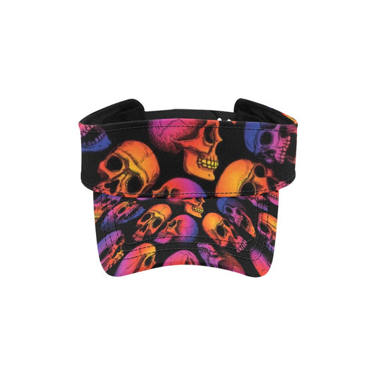 Skull Multicolor Print Design LKS3011 Unisex Sun Visor