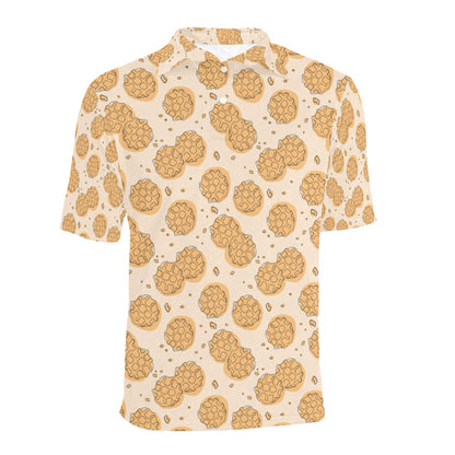 Waffle Print Design LKS303 Men Polo Shirt