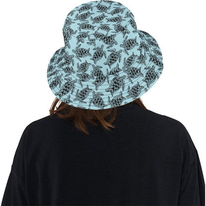 Sea Turtle Print Design LKS3010 Unisex Bucket Hat