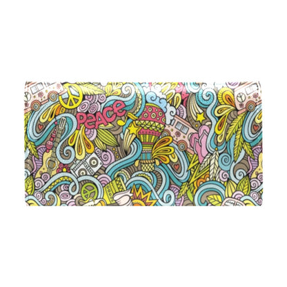 Hippie Print Design LKS301 Women's Trifold Wallet