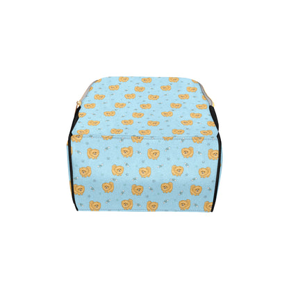Pomeranians Pattern Print Design A03 Diaper Bag Backpack