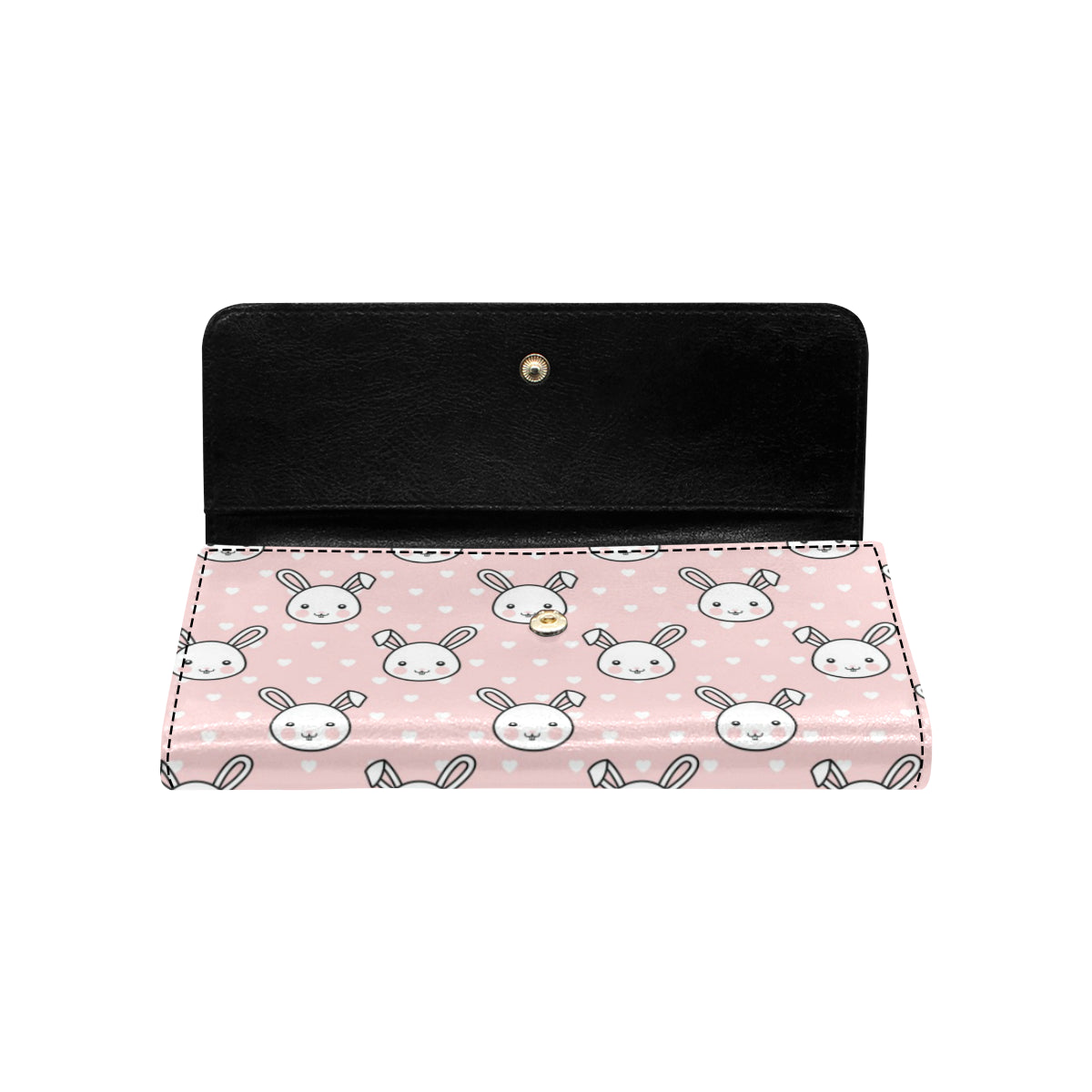 Rabbit Pattern Print Design RB02 Women's Trifold Wallet
