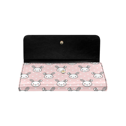Rabbit Pattern Print Design RB02 Women's Trifold Wallet