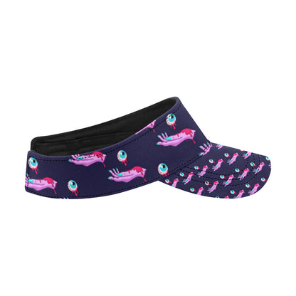 Zombie Pink Hand Design Pattern Print Unisex Sun Visor