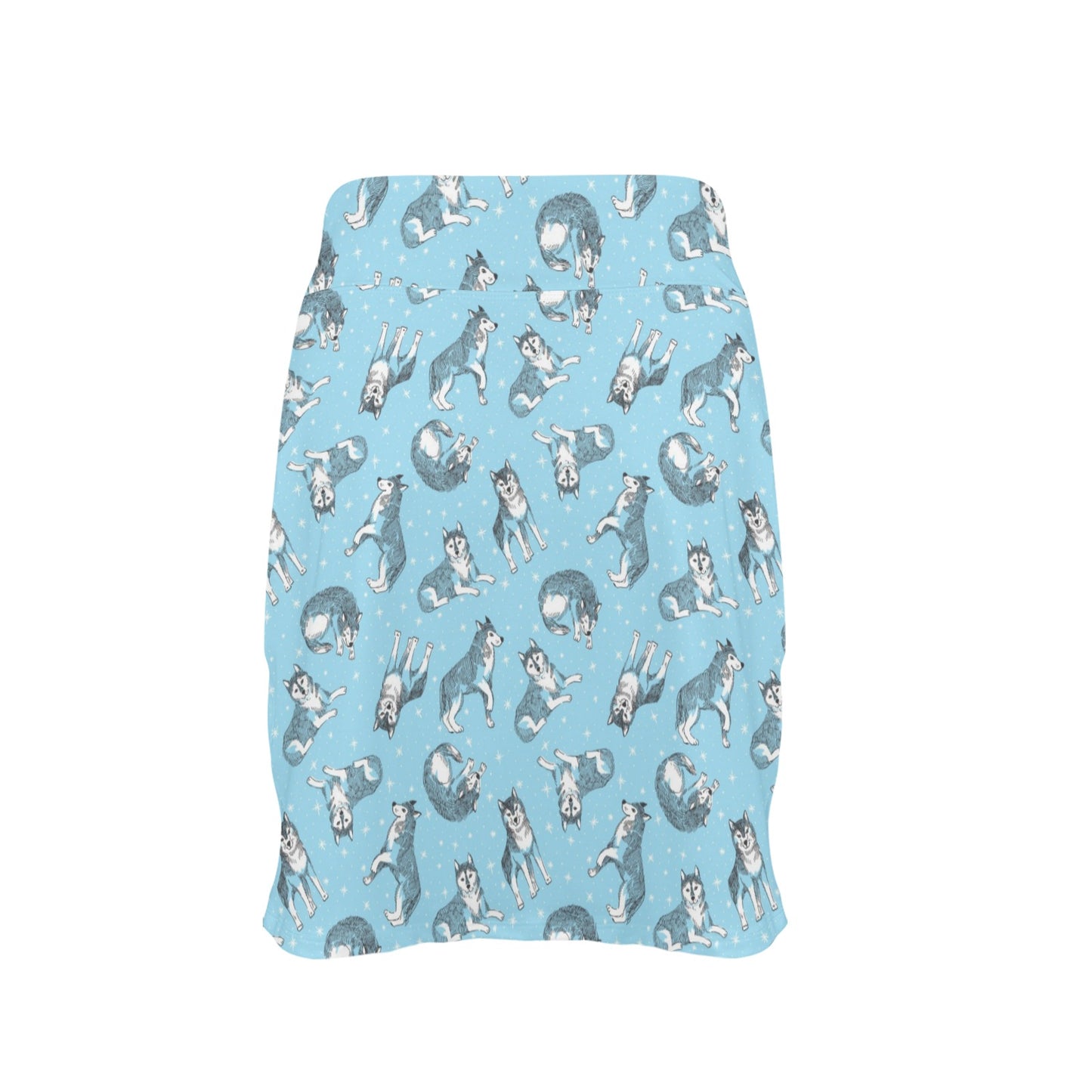 Wolf Design Print Pattern 17" Golf & Pickleball Skort with Pockets