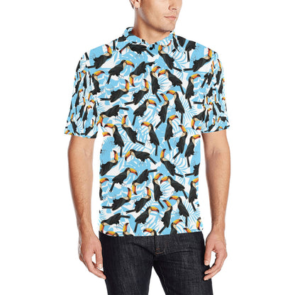 Toucan Print Design LKS303 Men Polo Shirt