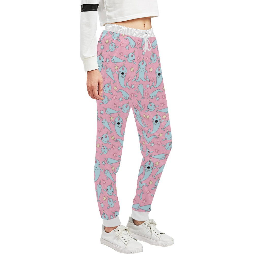 Narwhal Cartoon Cute Print Unisex Sweatpants
